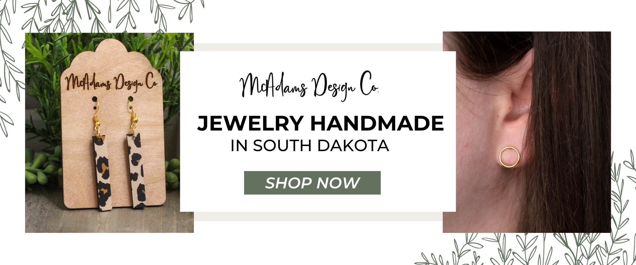 McAdams Design Co jewelry handmade in South Dakota.  Visit website.